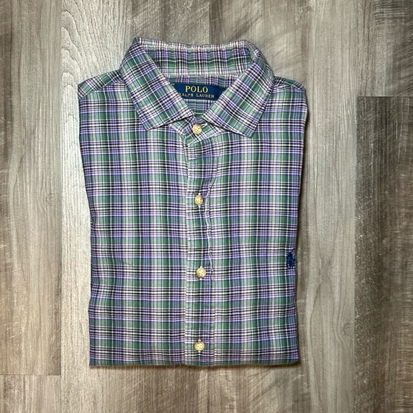 Polo Ralph Lauren Light Flannel Long Sleeve Button Down - Large - Picture 1 of 6